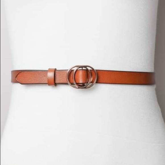 Camel Double Ring Belt // 100% Leather - Picture 2 of 5